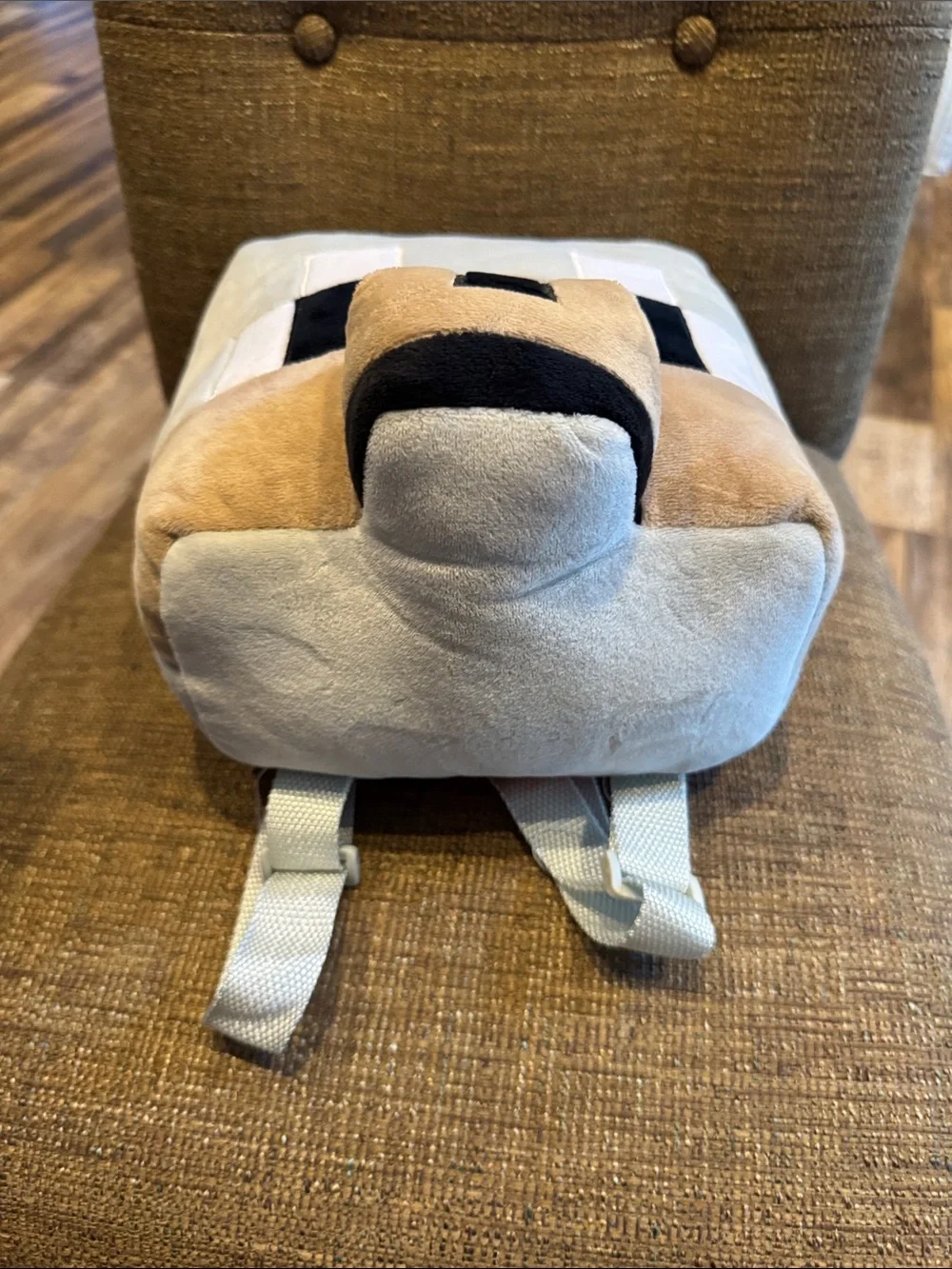 Minecraft wolf plush backpack NWT
